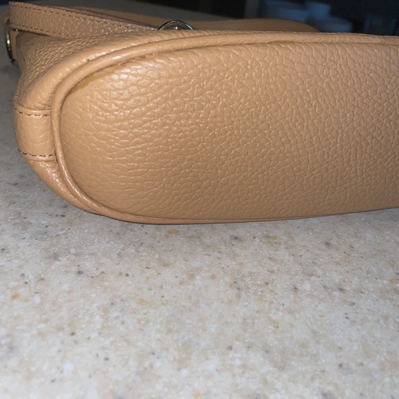 Corder London Ada Messenger Bag Pebble Leather Tan Gold Hardware Adjustable - Picture 9 of 16